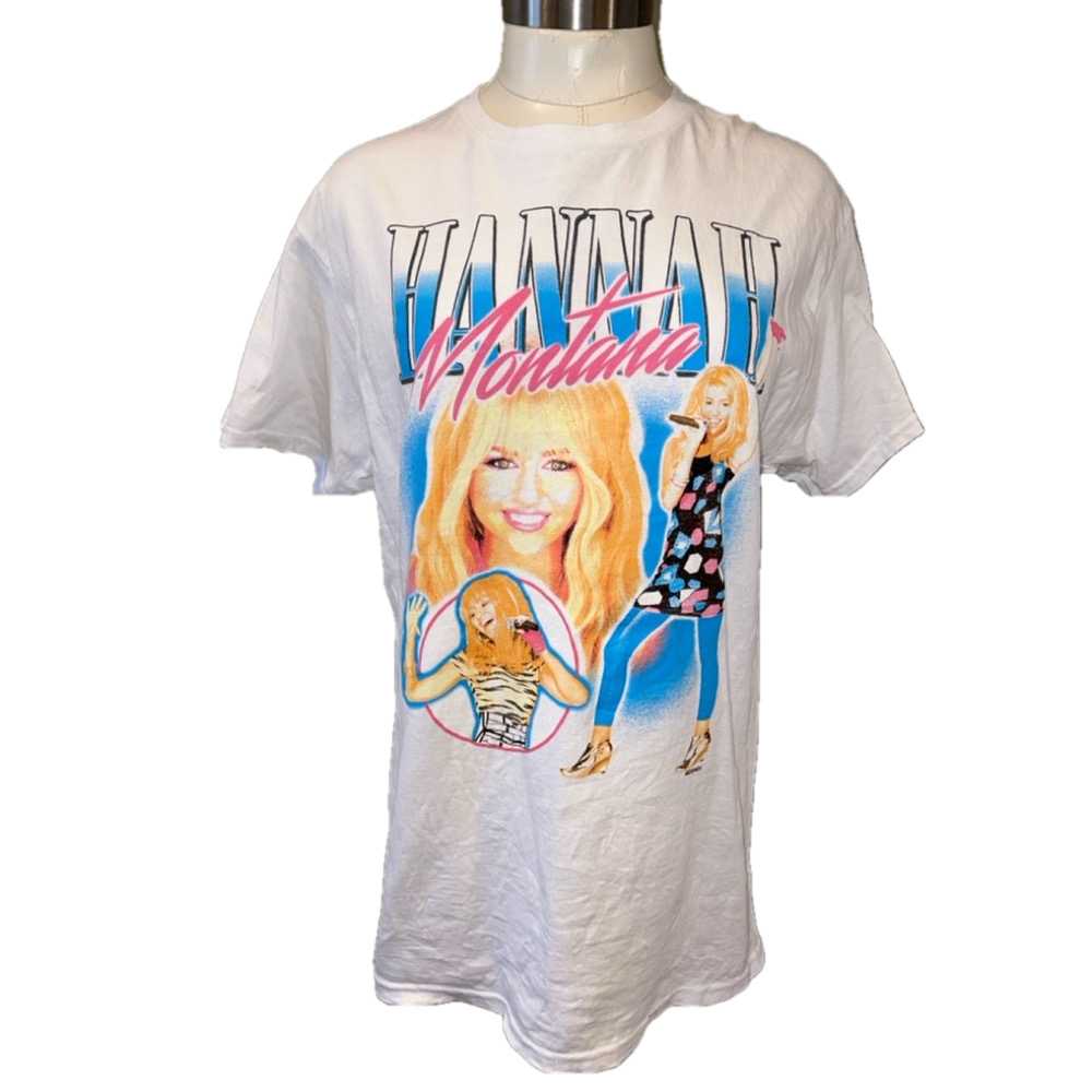 Women's Gildan Hannah Montana T-shirt, Size M, White